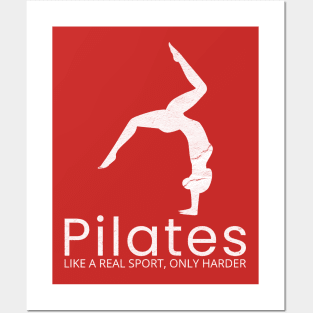 Pilates and Yoga Pink Posters and Art